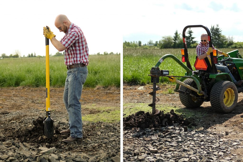 Digging holes