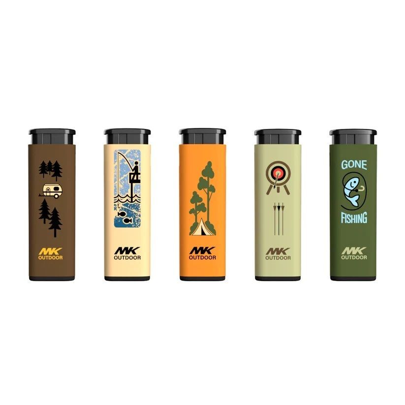 MK Lighter Outdoor Series, Alpine Set, Windproof Flame, Pocket Lighters Assortment