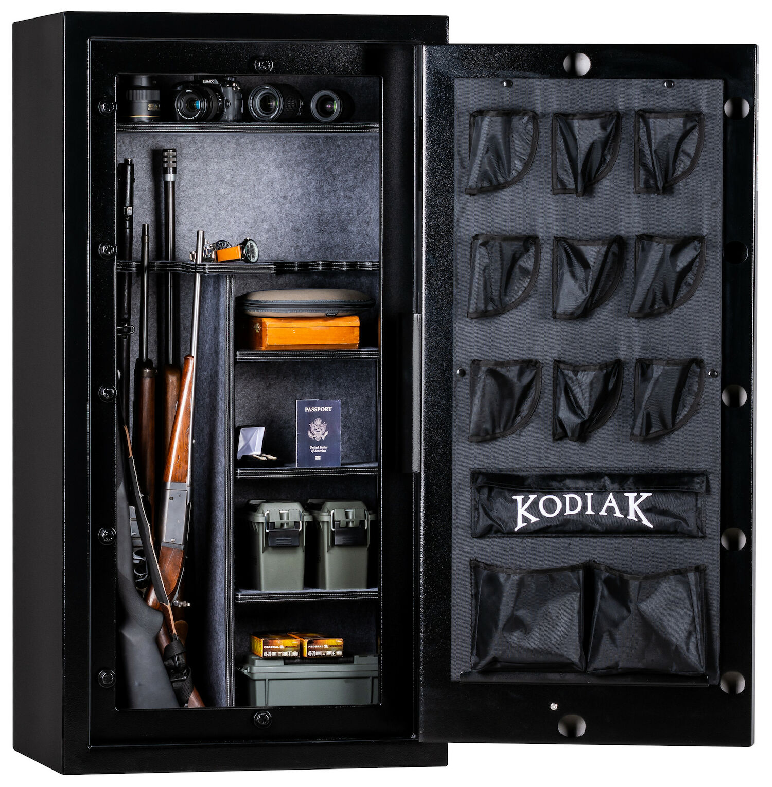 Kodiak 42 Gun Safe with Electronic Lock In Black